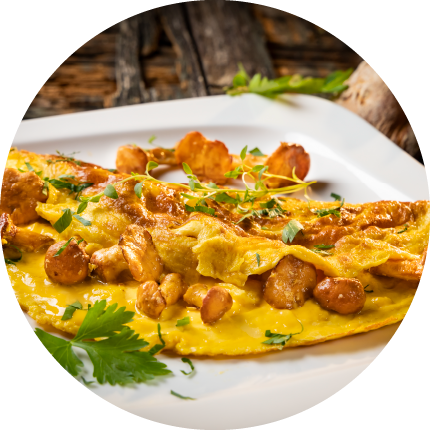Pilz Omelette