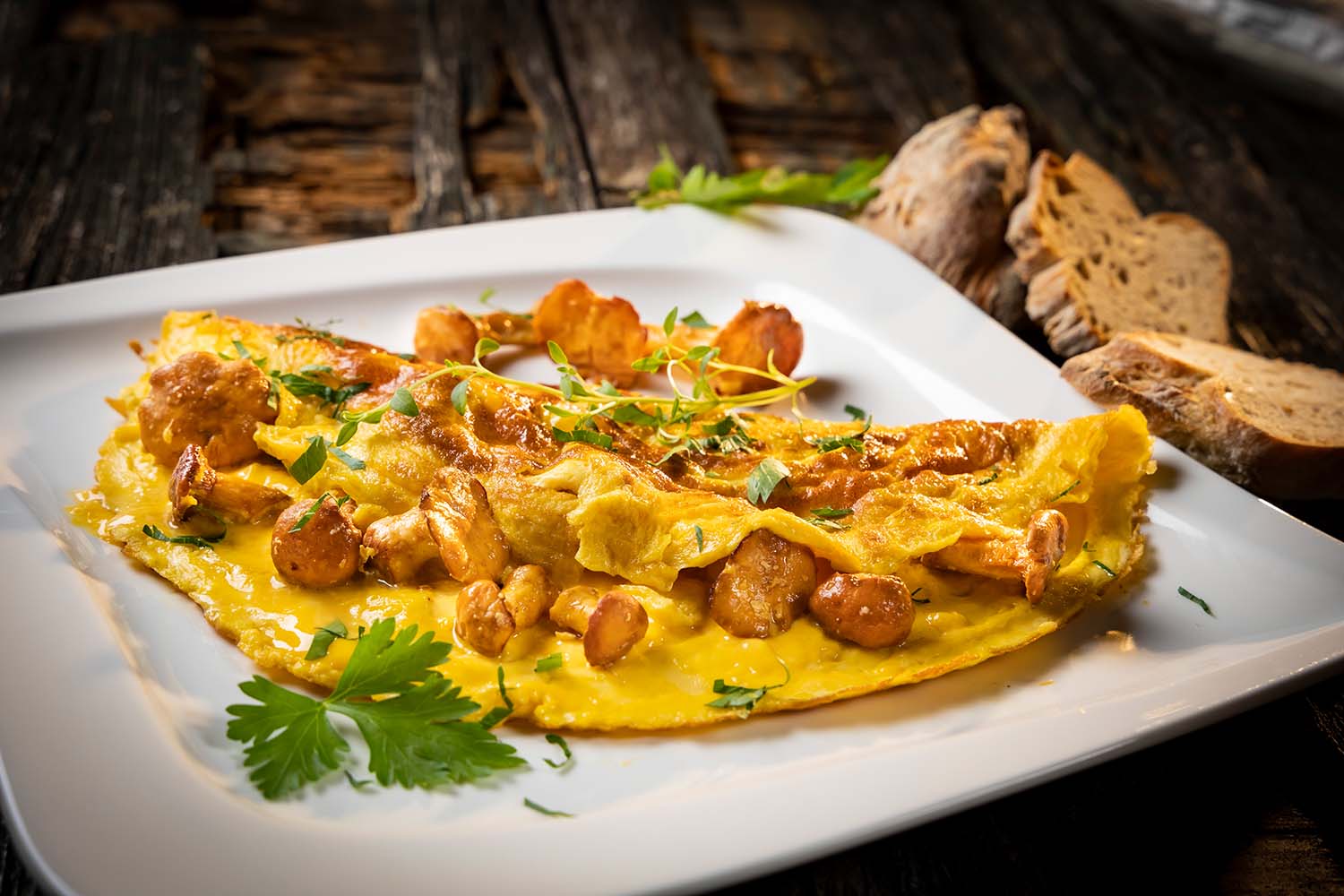 Pilz Omelette